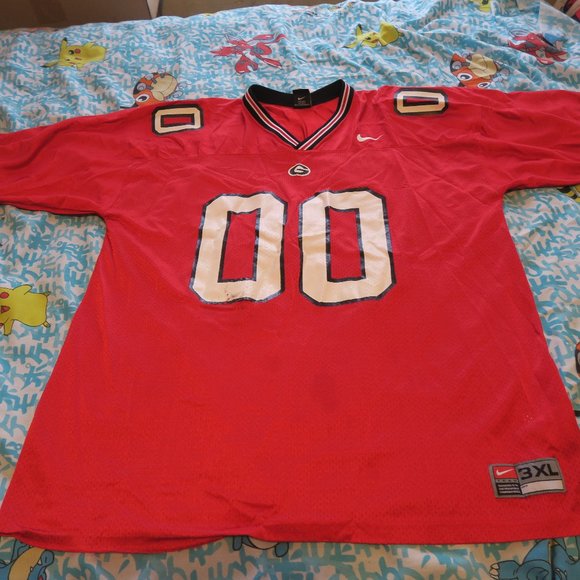 Nike Other - Vintage Nike Georgia Bulldogs Football Jersey UGA Custom Size 3XL 2003 #00